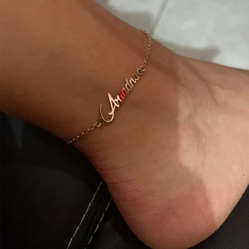 Custom Name Anklet