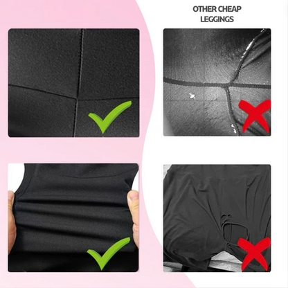 3 PACK TUMMY CONTROL LEGGINGS WITH POCKETS