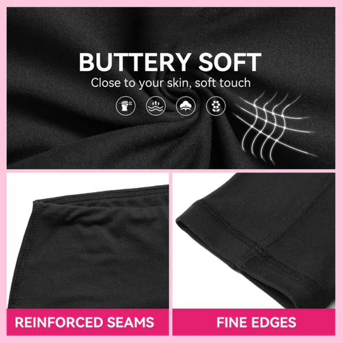 3 PACK TUMMY CONTROL LEGGINGS WITH POCKETS